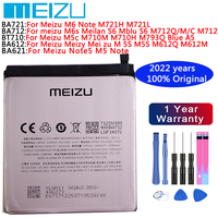 Meizu oryginalna bateria BA721 BA712 BA612 BA621 BT710 dla MEIZU M6 uwaga M6s Meilan S6 M5S Note5 M5 uwaga Meizu M5c + darmowe narzędzia 1